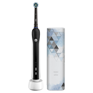 Braun PRO750 Cross Action, travel case, black/white - Electric toothbrush PRO1750B