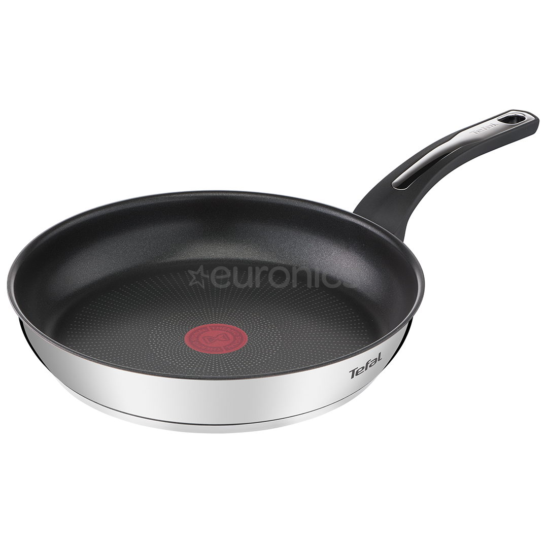 Tefal Emotion, диаметр 28 см, нерж. сталь/черный - Сковорода