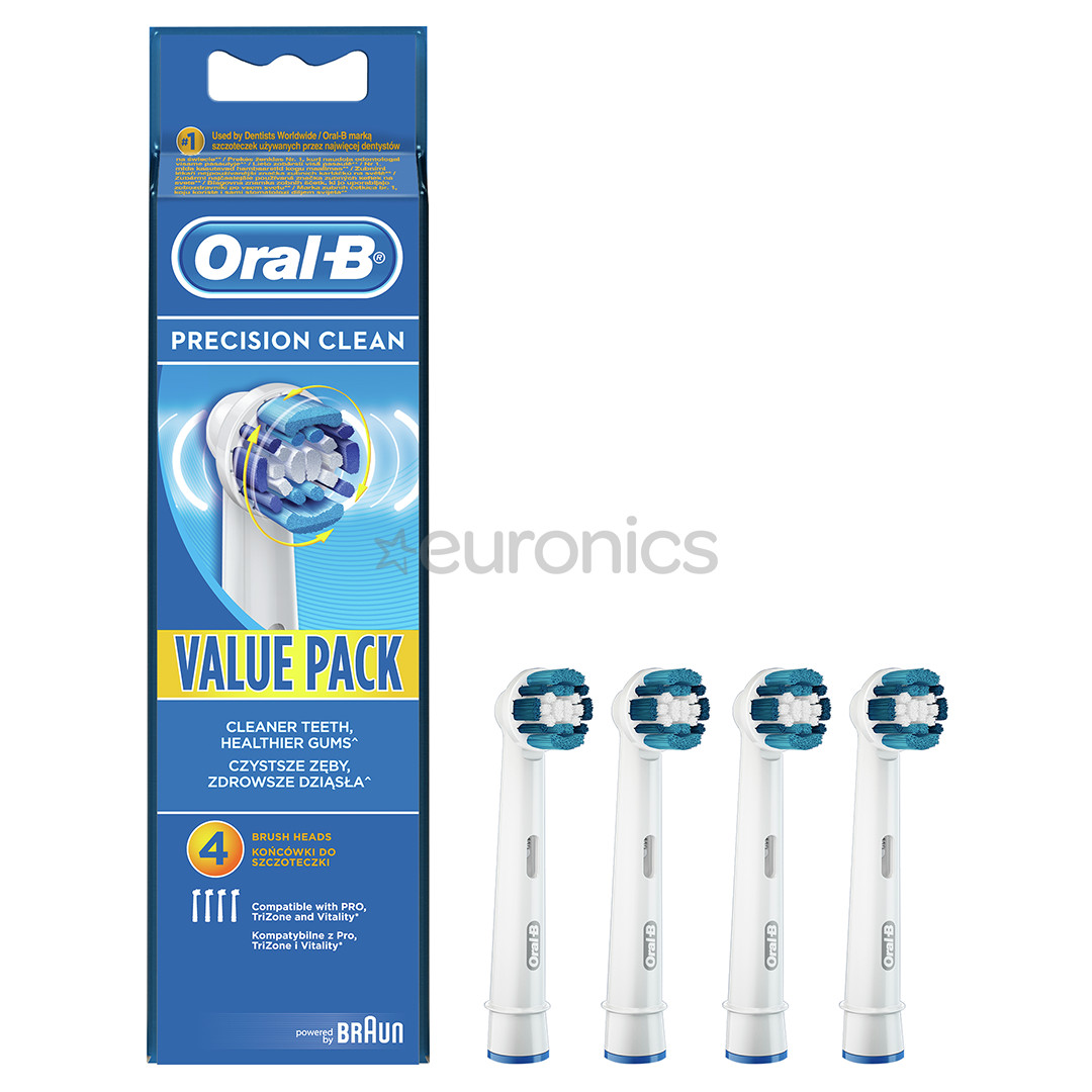 Braun Oral-B Precision Clean, 4 pcs, white - Spare brushes