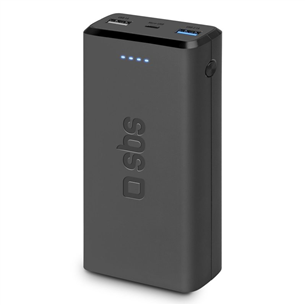 SBS Power Delivery, 10W, 20 000 mAh, black - Powerbank