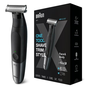 Braun Series X, black/grey - Trimmer/shaver