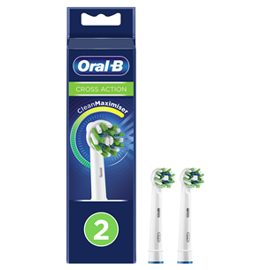 Braun Oral-B Cross Action, 2 шт., белый - Насадки для электрической зубной щетки EB50-2WHITE
