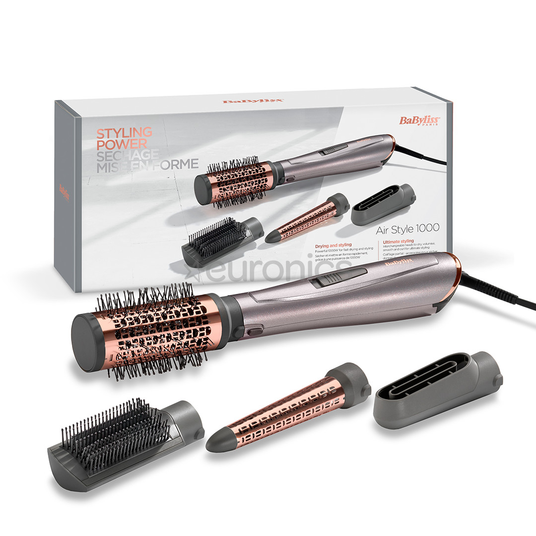 BaByliss, 1000 Вт, сиреневый - Фен-щетка