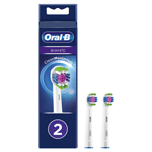 Braun Oral-B 3D White, 2 шт., белый - Насадки для зубной щетки EB18-2WHITE