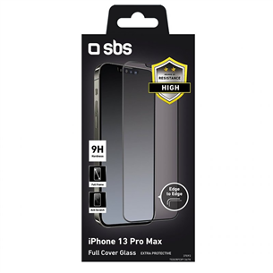 Защитное стекло SBS Full Cover для iPhone 13 Pro Max