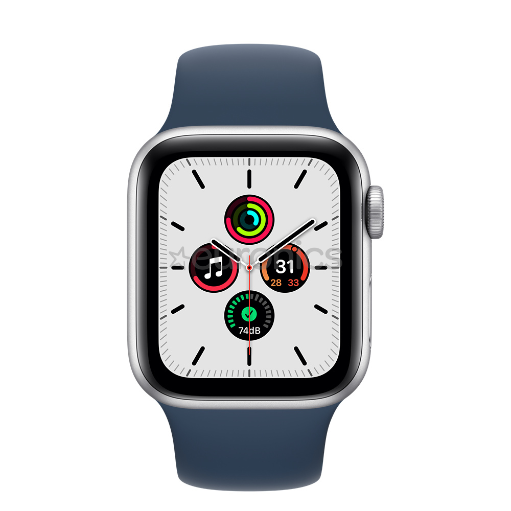 Apple Watch SE GPS, 40mm Silver/Blue, Regular - Nutikell