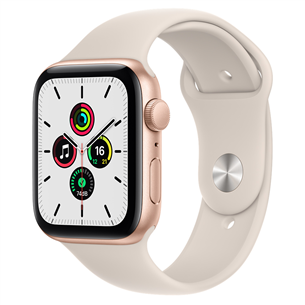 Apple Watch SE GPS, 44мм Gold/Starlight, Regular - Смарт-часы MKQ53EL/A