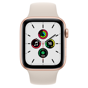 Apple Watch SE GPS, 44мм Gold/Starlight, Regular - Смарт-часы