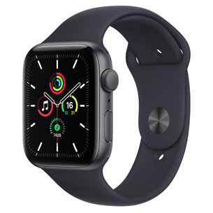 Apple Watch SE GPS, 44mm Space Grey/Midnight, Regular - Smartwatch,  MKQ63EL/A | Euronics