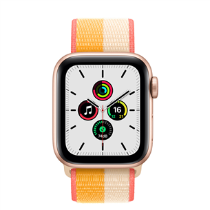 Apple Watch SE GPS + Cellular, 40 мм Gold/White - Смарт-часы