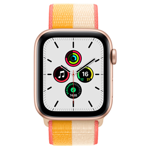 Apple Watch SE GPS + Cellular, 44mm Gold/White - Smartwatch