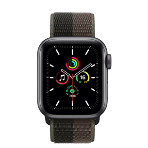 Apple Watch SE GPS + Cellular, 40 mm Space Grey/Grey - Smartwatch