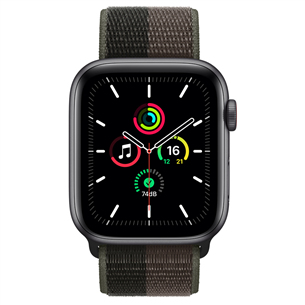 Apple Watch SE GPS + Cellular, 44mm Space Grey/Grey - Nutikell