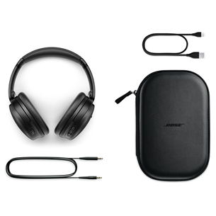 Bose QC 45, черный - Накладные беспроводные наушники