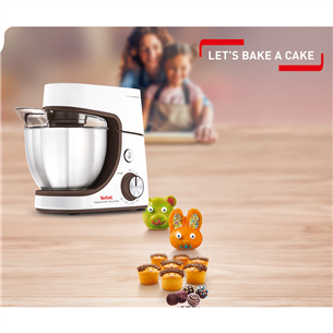 Tefal Masterchef Gourmet Baking With Kids, 4,6 л, 1100 Вт, белый - Кухонный комбайн