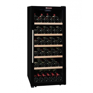 La Sommeliere, 121 bottles, height 128 cm, black - Wine Cooler