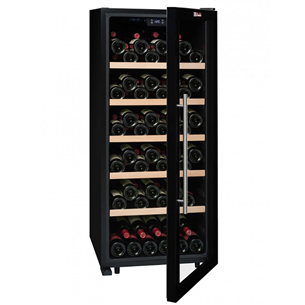 La Sommeliere, 121 bottles, height 128 cm, black - Wine Cooler