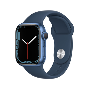 Apple Watch Series 7 GPS, 41 мм, синий - Смарт-часы MKN13EL/A