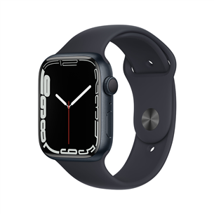 Apple Watch Series 7 GPS, 45 мм, Midnight, Regular - Смарт-часы