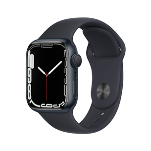 Apple Watch Series 7 GPS, 41 mm, black - Smartwatch MKMX3EL/A
