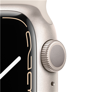 Apple Watch Series 7 GPS, 41mm Starlight, Regular - Nutikell