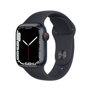 Apple Watch Series 7 GPS + Cellular, 41mm Midnight, Regular - Nutikell MKHQ3EL/A