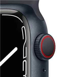 Apple Watch Series 7 GPS + Cellular, 41mm Midnight, Regular - Smartwatch