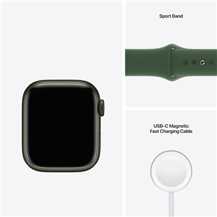 Apple Watch Series 7 GPS + Cellular, 41 мм, Green, Regular - Смарт-часы