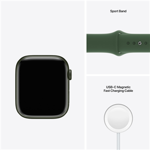 Apple Watch Series 7 GPS + Cellular, 45mm Green, Regular - Nutikell