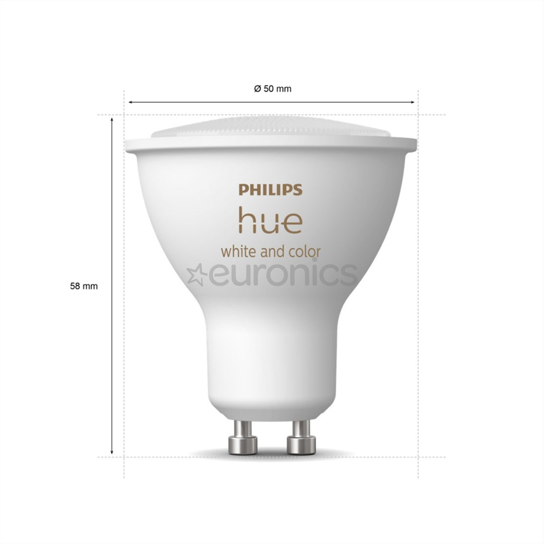Philips Hue White and Color Ambiance Bluetooth, GU10, värviline - Nutivalgusti