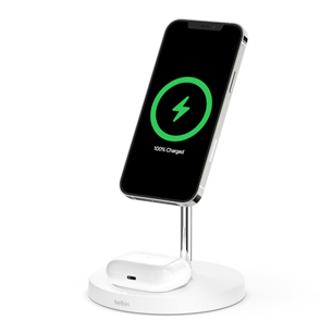 Belkin Boost Charge Pro 2-in-1, MagSafe, 15 W, white - Wireless charger WIZ010VFWH