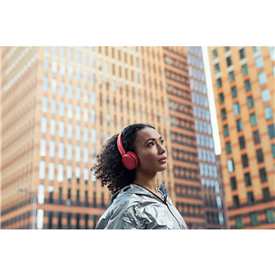 Philips TAH-4205, punane - Kõrvapealsed juhtmevabad kõrvaklapid