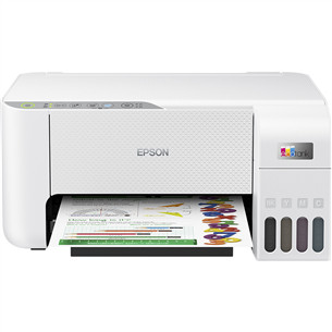 Epson EcoTank L3256, WiFi, valge - Multifunktsionaalne värvi-tindiprinter