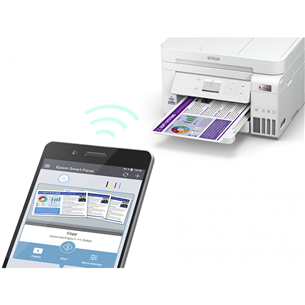 Epson L6276, WiFi, LAN, dupleks, valge - Multifunktsionaalne värvi-tindiprinter