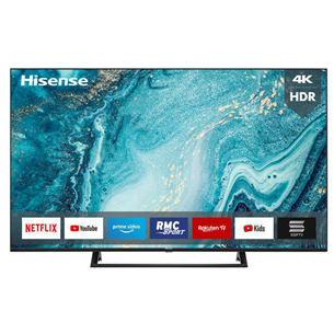 Hisense LCD 4K UHD, 50'', jalg keskel, must - Teler