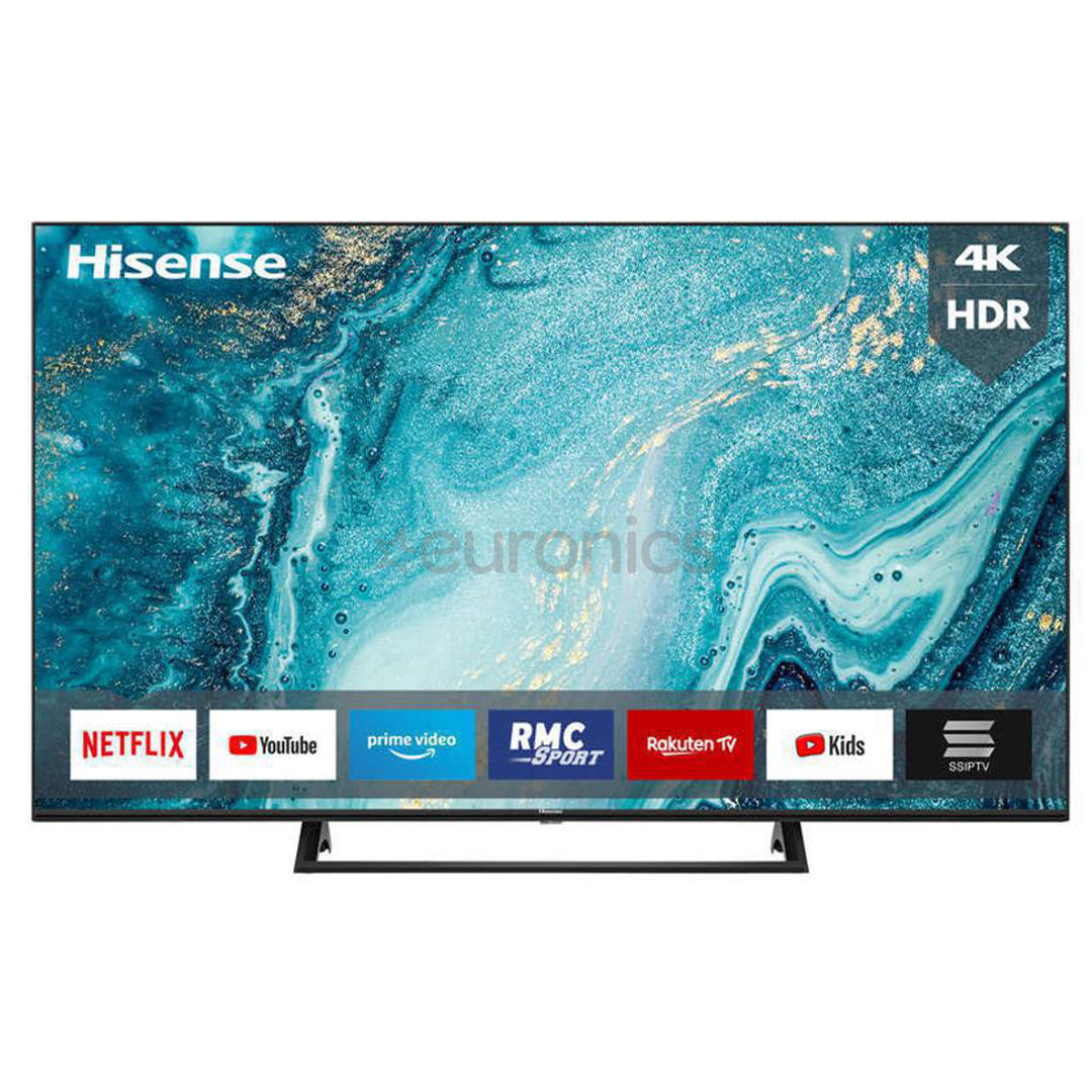 Hisense LCD 4K UHD, 50'', jalg keskel, must - Teler