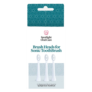 Spotlight Sonic, 3 pieces, white - Toothbrush heads