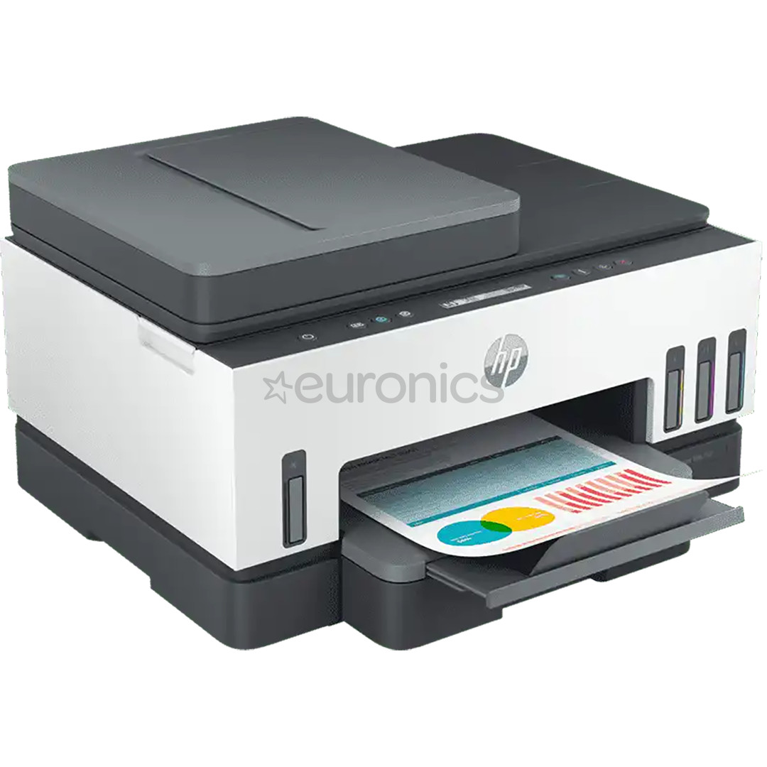 HP Smart Tank 750, BT, WiFi, LAN, duplex, white/gray - Multifunctional Color Inkjet Printer