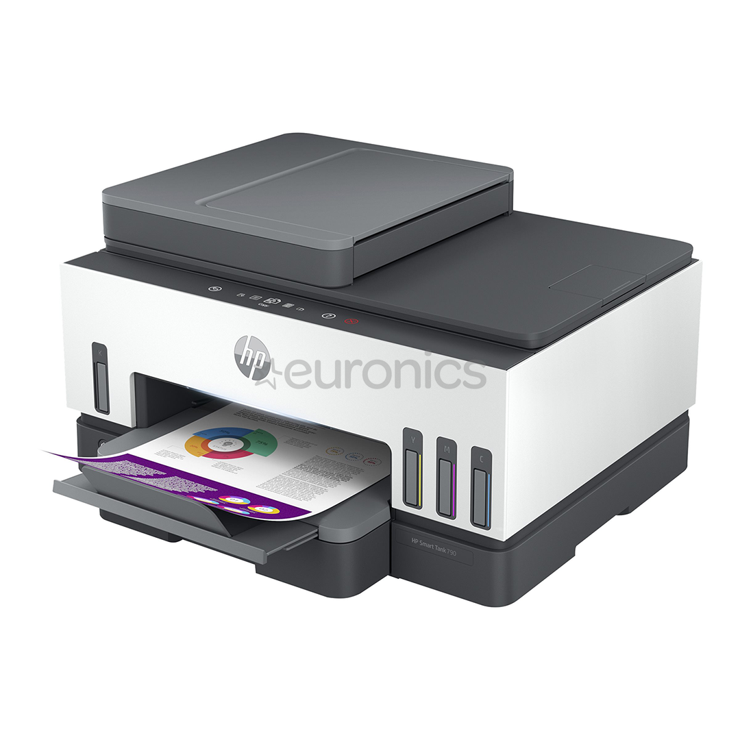 HP Smart Tank 790 All-in-One, BT, WiFi, LAN, dupleks, must - Multifunktsionaalne värvi-tindiprinter