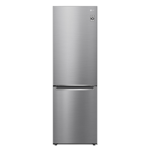 LG NatureFRESH™, height 186 cm, 341 L, stainless steel - Refrigerator