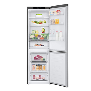 LG, NatureFRESH, FreshConverter, 341 L, kõrgus 186 cm, hõbedane - Külmik