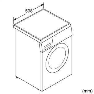 Bosch, 9 kg, depth 60.1 cm, 1400 rpm - Front Load Washing Machine