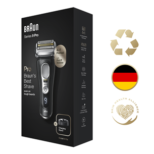 Braun Series 9 Pro Wet & Dry, серебристый/черный - Бритва