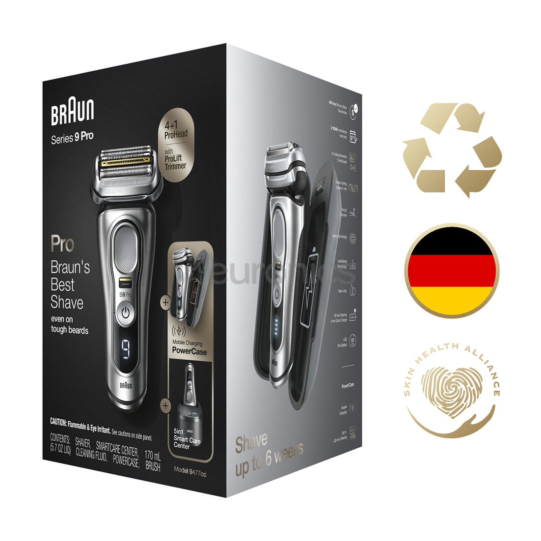 Braun Series 9 Pro Wet & Dry, black/silver - Shaver