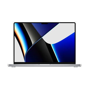 Apple MacBook Pro 16" (2021), M1 Pro 10C/16C, 16 GB, 512 GB, ENG, hõbedane - Sülearvuti MK1E3ZE/A