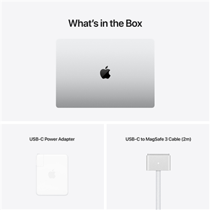 Apple MacBook Pro 16" (2021), M1 Pro 10C/16C, 16 GB, 512 GB, ENG, hõbedane - Sülearvuti