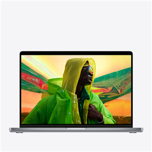 Apple MacBook Pro 14'' (2021), M1 Pro 10C/16C, 16 ГБ, 1 ТБ, SWE, серый - Ноутбук