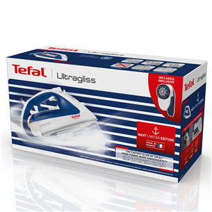 Tefal Ultragliss 4, 2500 Вт, белый/синий - Паровой утюг + устройство для удаления катышков