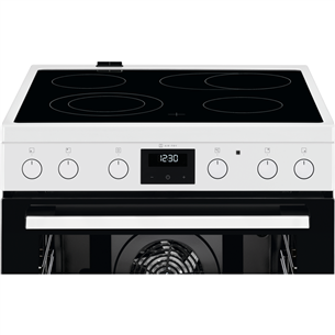 Electrolux SurroundCook 600, 73 л, белый - Отдельностоящая керамическая плита