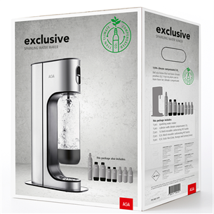 AGA Exclusive Family Pack, серебристый - Сифон для газирования воды 339928